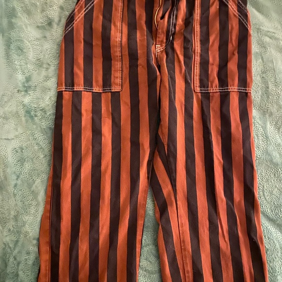 Big Bud Press Black Striped Work Pants Fudgesicle Brown - Size Large - Picture 2 of 5